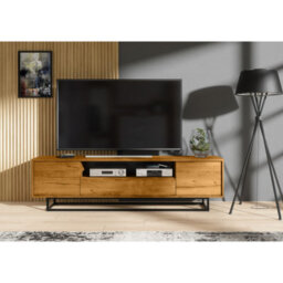 Creative Furniture Rift Loft Tv Unit 200Cm - Dark Oak - thumbnail 2