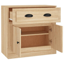 Berkfield Sideboard Sonoma Oak 70X35.5X67.5 Cm Engineered Wood - thumbnail 8
