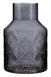 Orsina Dakota Dark Grey Glass Vase - thumbnail 1