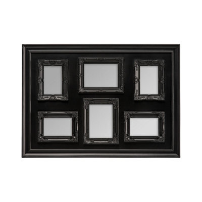 Orsina Black Contemporary 6 Photo Frame,plastic Image Holder,classic Wall Decor Frame,poster Frame For Gifting - image 1