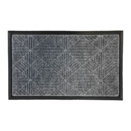 Primeur Flooring Grey Geo Diamond Door Mat, 90Cm X 60Cm - thumbnail 3