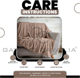 Gc Gaveno Cavailia Fluffy Pop Extra Large Throw 200X240Cm Oyster Soft & Cosy King Size Blanket Waffle Throw - thumbnail 5
