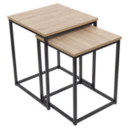 Urbn-Living 2 Industrial Nesting Side Tables - thumbnail 1