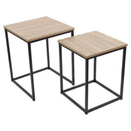 Urbn-Living 2 Industrial Nesting Side Tables - thumbnail 6
