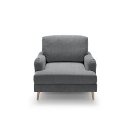 Abakus Direct Harper Chenille Armchair Dark Grey - thumbnail 9