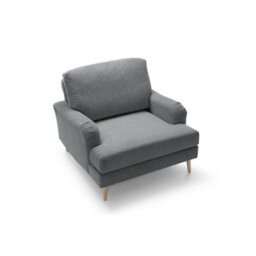 Abakus Direct Harper Chenille Armchair Dark Grey - thumbnail 8