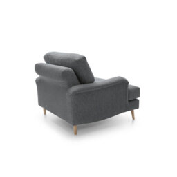 Abakus Direct Harper Chenille Armchair Dark Grey - thumbnail 6
