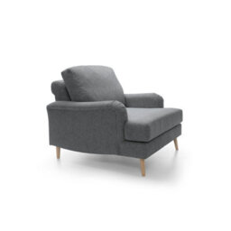 Abakus Direct Harper Chenille Armchair Dark Grey - thumbnail 4