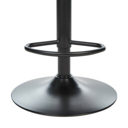 Wyld And Coco Luxeliving Velvet Bar Stools Set Of 2 Light Beige Swivel Black Steel - Adjustable Height 88-109 Cm - thumbnail 9