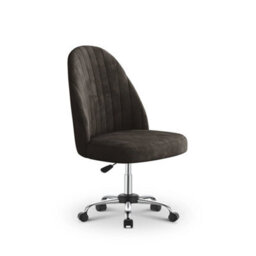 Black Desk Chair Adjustable Swivel Office Chair Vanity Chair For Home Office New - thumbnail 1
