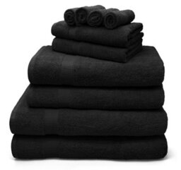 Velosso Black Premium 100% Egyptian Cotton Towels 550 Gsm Face Cloth