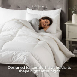 MHG Living Luxury Hotel Quality Cotton Pillow With Piped Edge Hollowfibre Filling - Pack Of 2 - thumbnail 6