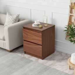 Modern Chest Of 2 Drawers Bedroom Furniture Storage Bedside - thumbnail 3