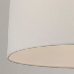 Lighting Collection Lorenzo Ivory Tapered Linen Shade - thumbnail 4
