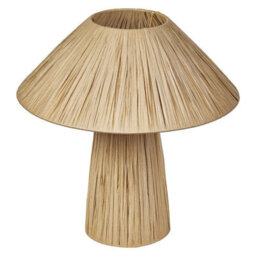 Osram Decor Bamboo Paper Hut Table Lamp E27 Brown Boho Bedside Desk Light - thumbnail 2