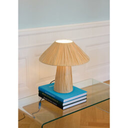 Osram Decor Bamboo Paper Hut Table Lamp E27 Brown Boho Bedside Desk Light - thumbnail 6