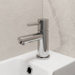 Affine 650mm Floorstanding Bathroom Vanity Unit & Basin Sink Gloss White Tap + Waste - thumbnail 7