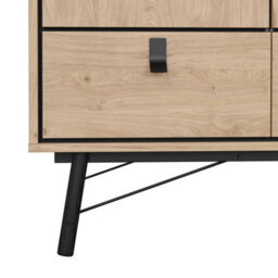 Wyld Haus Juno 3-Door 3-Drawer Wardrobe In Natural Oak - thumbnail 8