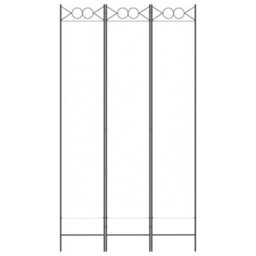 Berkfield Durable 3-Panel Room Divider White 120X220 Cm Fabric - thumbnail 3