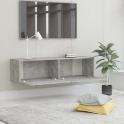 Berkfield Tv Cabinet Concrete Grey 120X30X30 Cm Engineered Wood - thumbnail 4