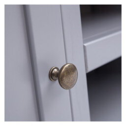 Cabinet Bits Biccari Grey 2 Door Tv Cabinet Brass Knob - thumbnail 5