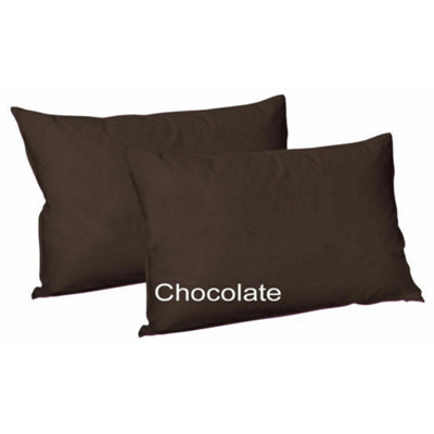 ARLinens Pair Of Pillowcase Polycotton Plain Dyed Housewife Pair Of Pillow Covers 75Cmx50Cm
