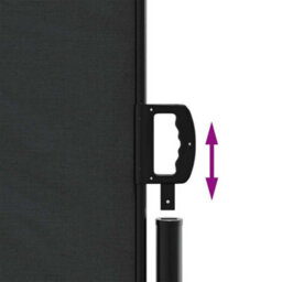 Walplus Retractable Side Awning Garden Sun Shade Canopy Gazebo For Back Door, Porch, Patio Black 120X600 Cm - thumbnail 6