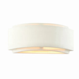 Luminosa Lighting Luminosa Gianna Wall Unglazed Ceramic & Gloss White Paint 1 Light Dimmable Ip20 - E14 - thumbnail 5