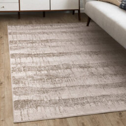 The Rug Edit Opal Abstract Stripe Beige Living Room Rug - 120X160Cm - thumbnail 1