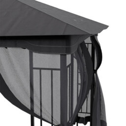 Thehotsale Dark Grey Gazebo Shade Canopy Party Tent Waterproof Sun Shade For Patio - thumbnail 6