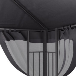 Thehotsale Dark Grey Gazebo Shade Canopy Party Tent Waterproof Sun Shade For Patio - thumbnail 7