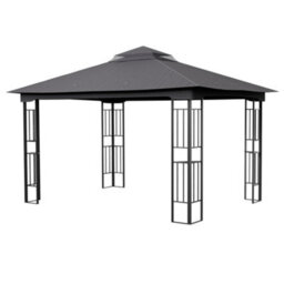 Thehotsale Dark Grey Gazebo Shade Canopy Party Tent Waterproof Sun Shade For Patio - thumbnail 4