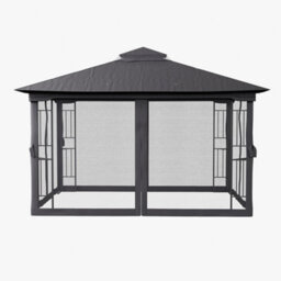 Thehotsale Dark Grey Gazebo Shade Canopy Party Tent Waterproof Sun Shade For Patio - thumbnail 5