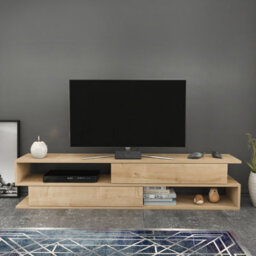 Decorotika Cortez Tv Stand Tv Unit For Tv's Up To 72 Inch Oak - thumbnail 3