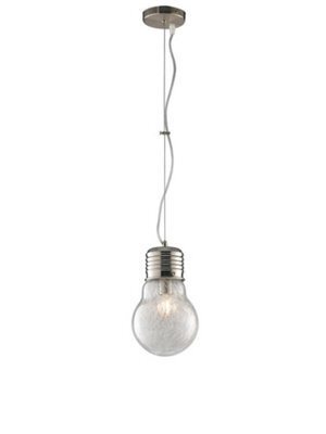 Luminosa Lighting Luminosa Lampd Ribbon Pendant Ceiling Light Chrome 120X30X38Cm