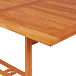 Berkfield 7 Piece Garden Dining Set Solid Teak Wood - thumbnail 8