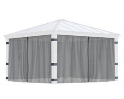 Canopia by Palram Canopia Netting Set For Dallas 4.3X4.3  Garden Gazebo -4Pc - thumbnail 2