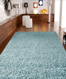 "Bravich Duck Egg Blue Thick Shaggy Rug - California - 160X230Cm (5'4""x7'8"")" - thumbnail 1