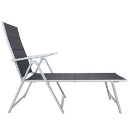 Gardenco Deluxe Padded Folding Sunlounger, Textoline Outdoor Reclining Weather Resistant Garden Furniture Sun Lounger Bed - thumbnail 6