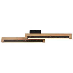 Luminosa Lighting Luminosa Starla Integrated Led Semi Flush Ceiling Light Matt Black 2X Led 3000K - thumbnail 3