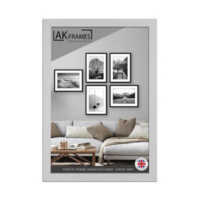 "AK Frames 30X20"" Silver Poster Frame - Modern Picture Frame For Wall Art, Prints And Photos - Durable And Stylish Display Frame" - image 1