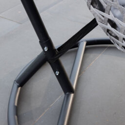 Oakley Swing Egg Pod Chair - Light Grey - thumbnail 8