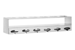 Orsina Elegant 6 Bottle Silver Finish Wine Rack, Space Saving Wine Bottle Rack For Cupboard, Stylish Wine Rack