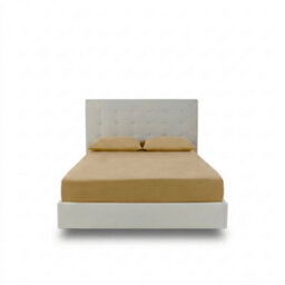 Fitted Sheet Polycotton Plain Dyed Extra Deep 25Cm Bed Linen Tan - thumbnail 2