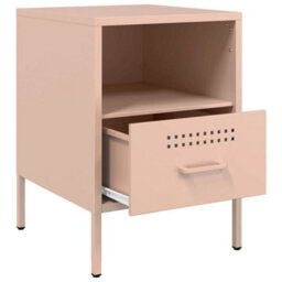 Berkfield Bedside Cabinets 2 Pcs Pink 36X39X50.5 Cm Steel - thumbnail 9