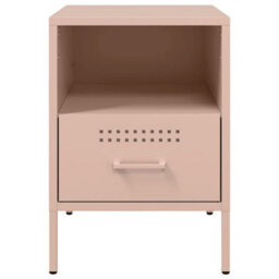 Berkfield Bedside Cabinets 2 Pcs Pink 36X39X50.5 Cm Steel - thumbnail 6