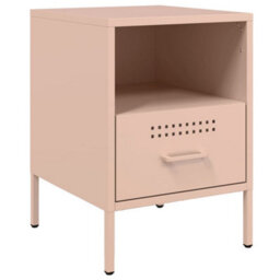 Berkfield Bedside Cabinets 2 Pcs Pink 36X39X50.5 Cm Steel - thumbnail 5