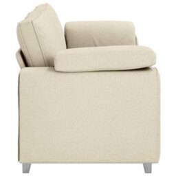 Vidaxl Sofa With Cushion With Pillow Beige 219 X 77 X 82 Cm Linen - thumbnail 6