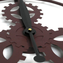 Kct Home Large Vintage Gear Design Wall Clock Art Deco Steampunk Roman Numeral - thumbnail 2
