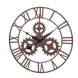 Kct Home Large Vintage Gear Design Wall Clock Art Deco Steampunk Roman Numeral - thumbnail 1
